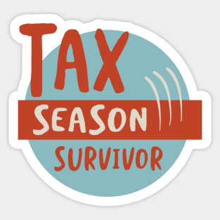 Funny Accounting Tax Season Survivor Sticker